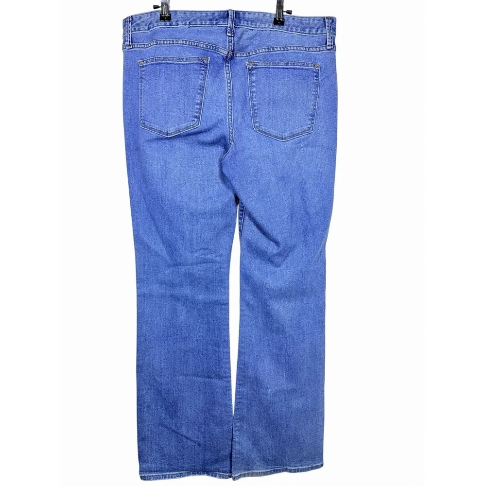 Gap Long & Lean Jeans Womens 32 Long Bootcut Medium Wash Stretch Denim 32x34